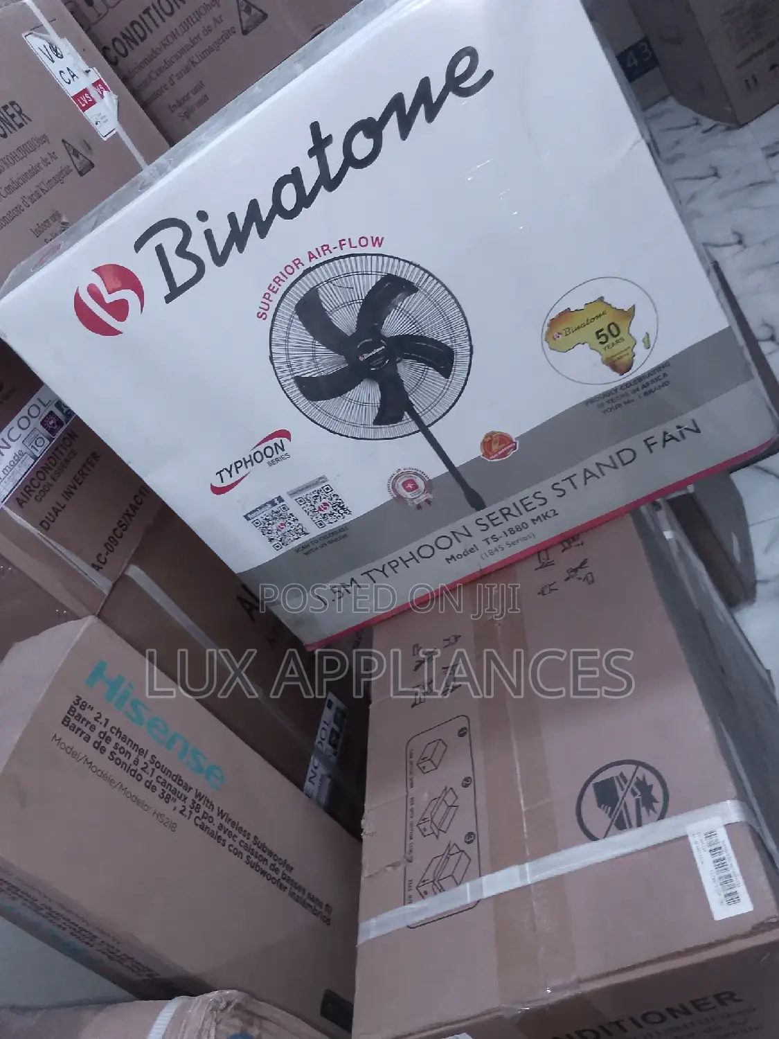 Binatone 18inch Nonrechargeable Fan With Led Light