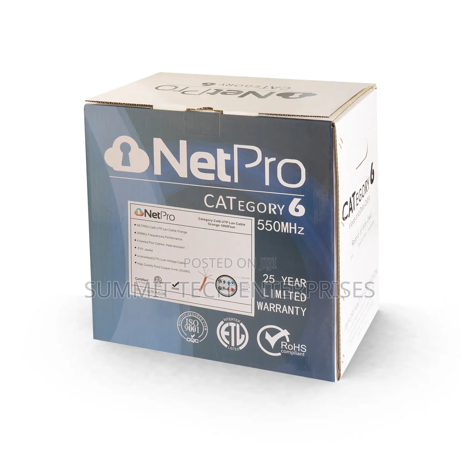 Netpro -Cat6 Utp 23 Awg Solid Bare Copper Cable 305M