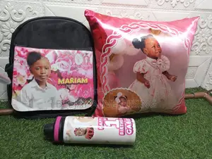 Bag ,Throw Pillow and Coloured Bottle