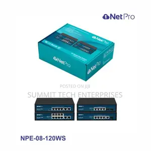 Netpro NPE-08-120WS 10port 10/100 Poe Unmanaged Switch