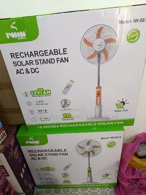Iwin Rechargeable Solar Fan 18inches