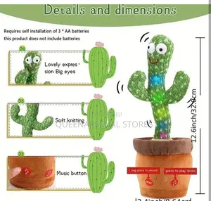 Rechargeable Dancing Cactus