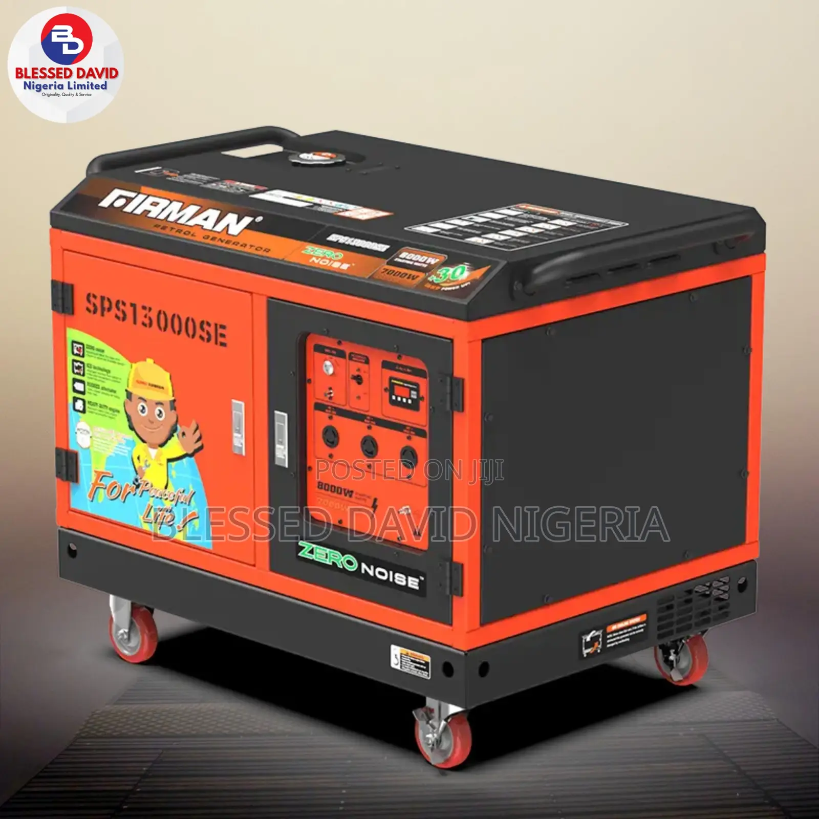 Firman Sps13000se, 8.7kva Zero Noise Generator Remote Start