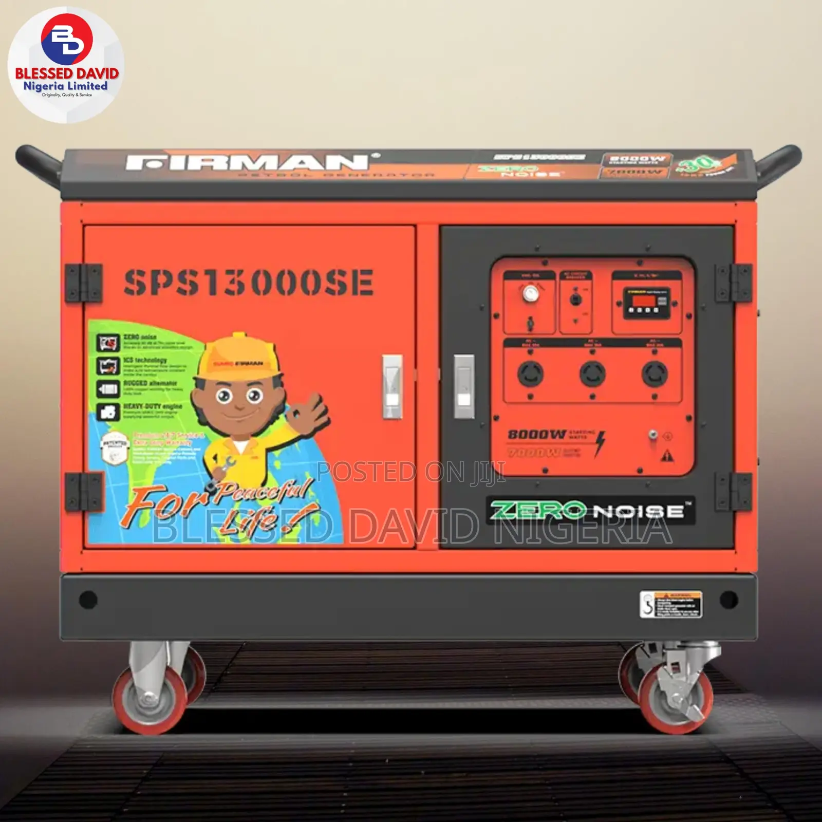Firman Sps13000se, 8.7kva Zero Noise Generator Remote Start