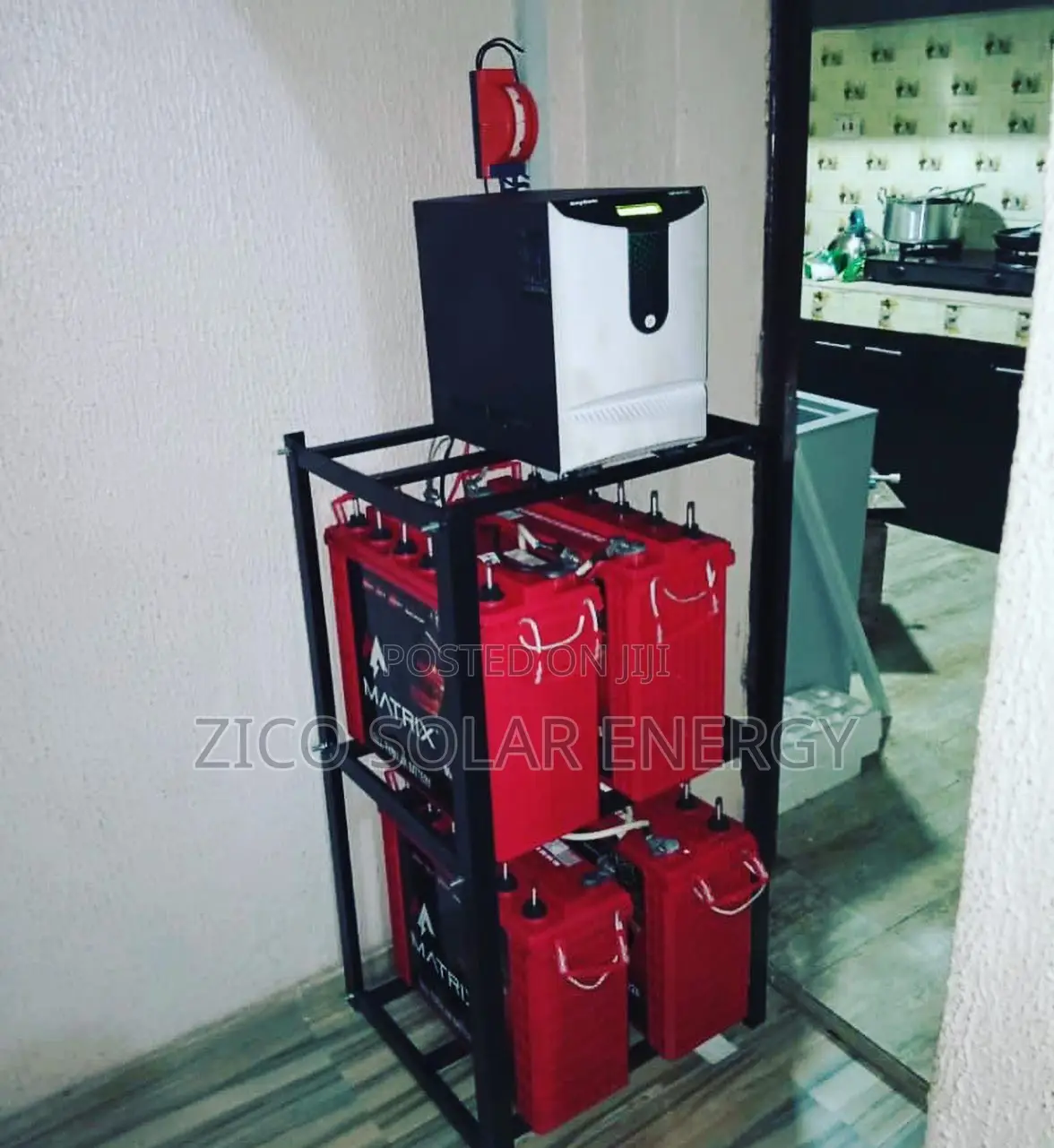 Solar Installation With Matrix Batteries