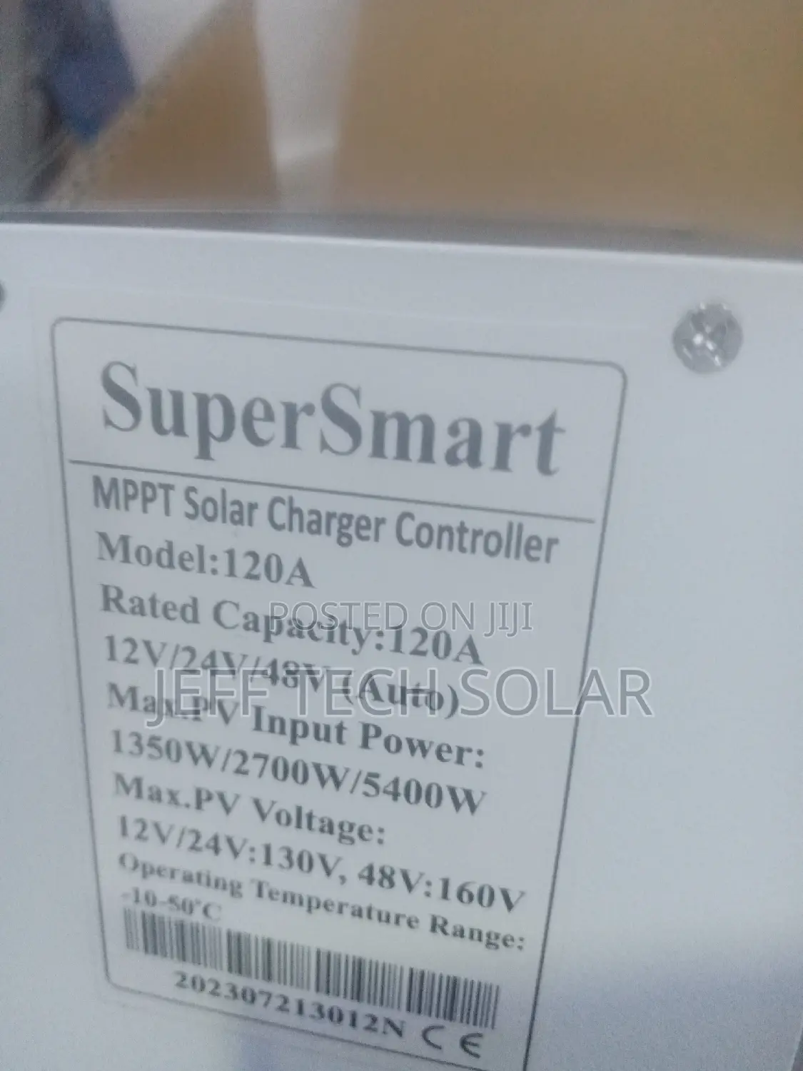 Super Smart MPPT Charge Controller 120ah