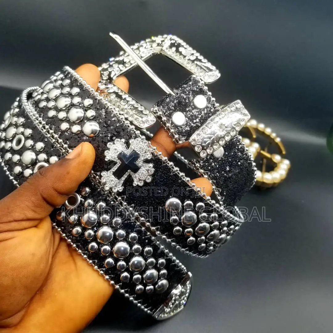 Xtreme Luxury Designer Crystal Belt Uni Punk Diamond