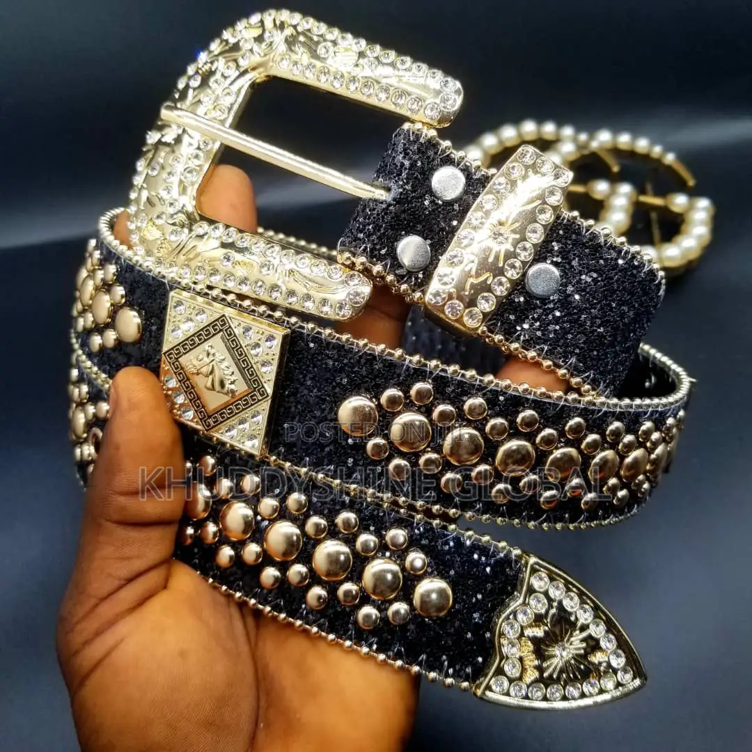 Xtreme Luxury Designer Crystal Belt Uni Punk Diamond