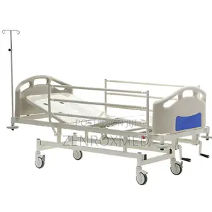 Mechanical Hospital Bed With 2 Adjustment