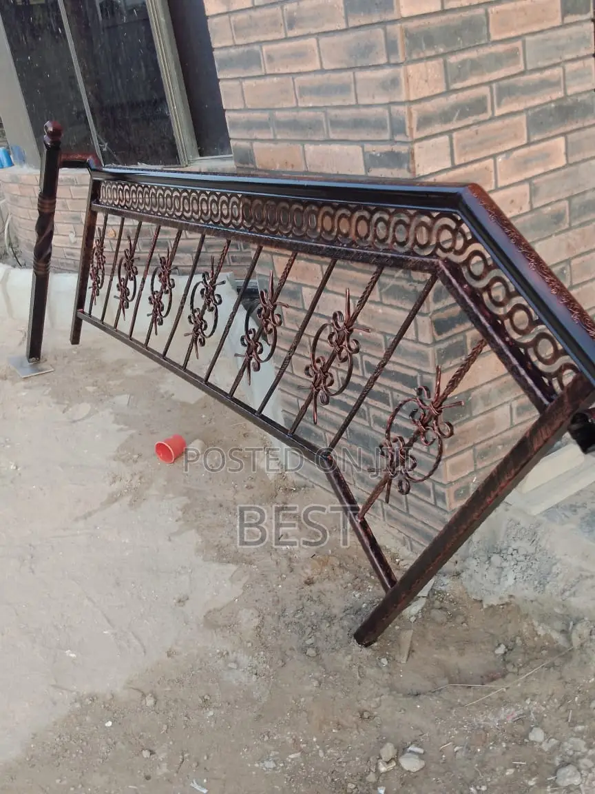 Rough T Iron Railing