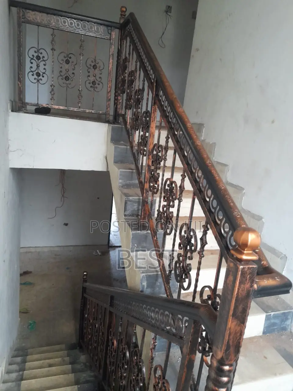 Rough T Iron Railing