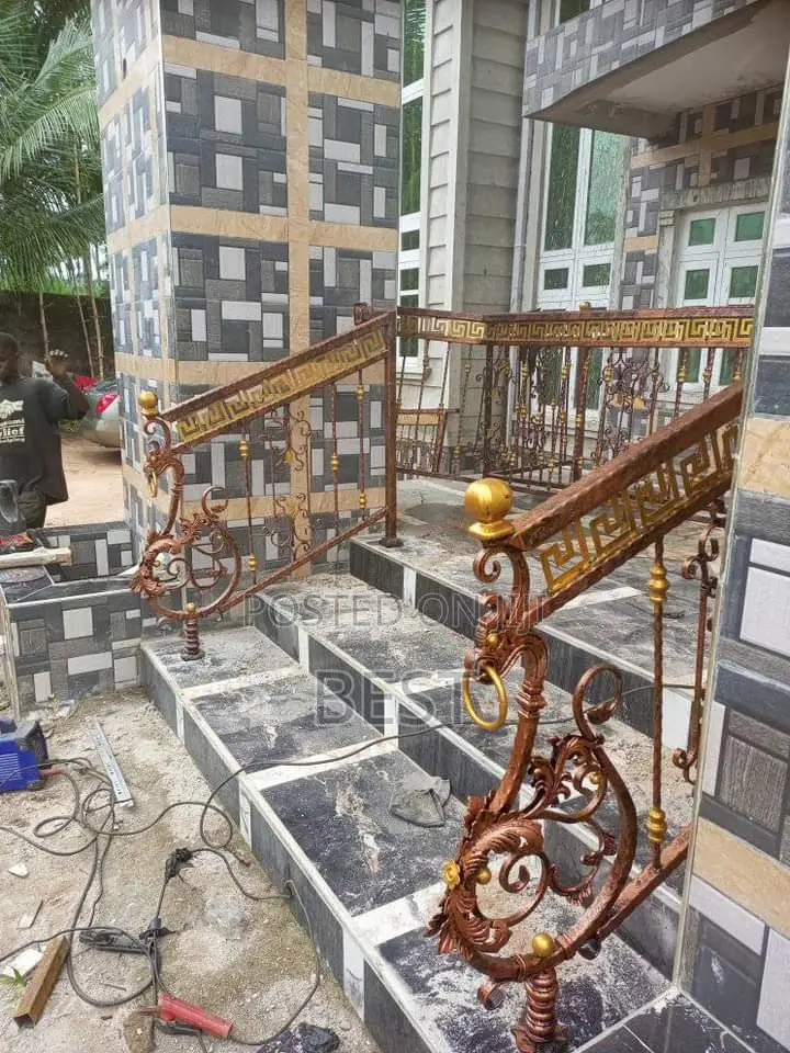 Rough T Iron Railing