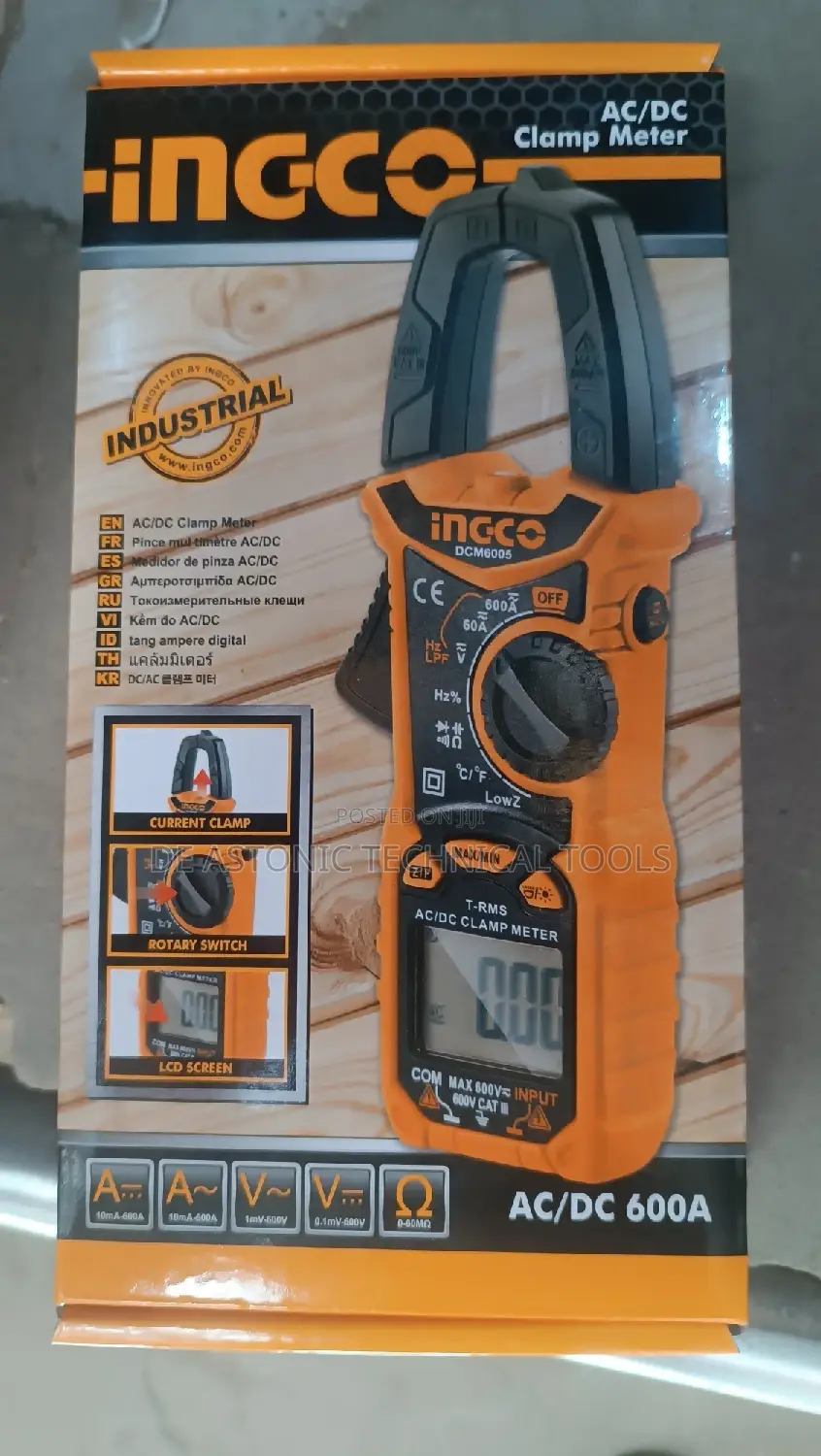 Ingco AC/Dc Clamp Metre-600a