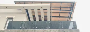Dark Grey Glass Balcony Fex