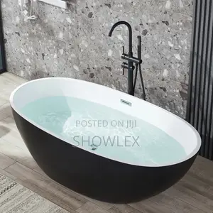 Black and White Bathtub Acrylic