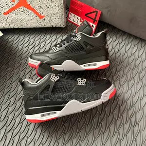Original Nike Air Jordan 4 Retro Bred Reimagined Sneakers