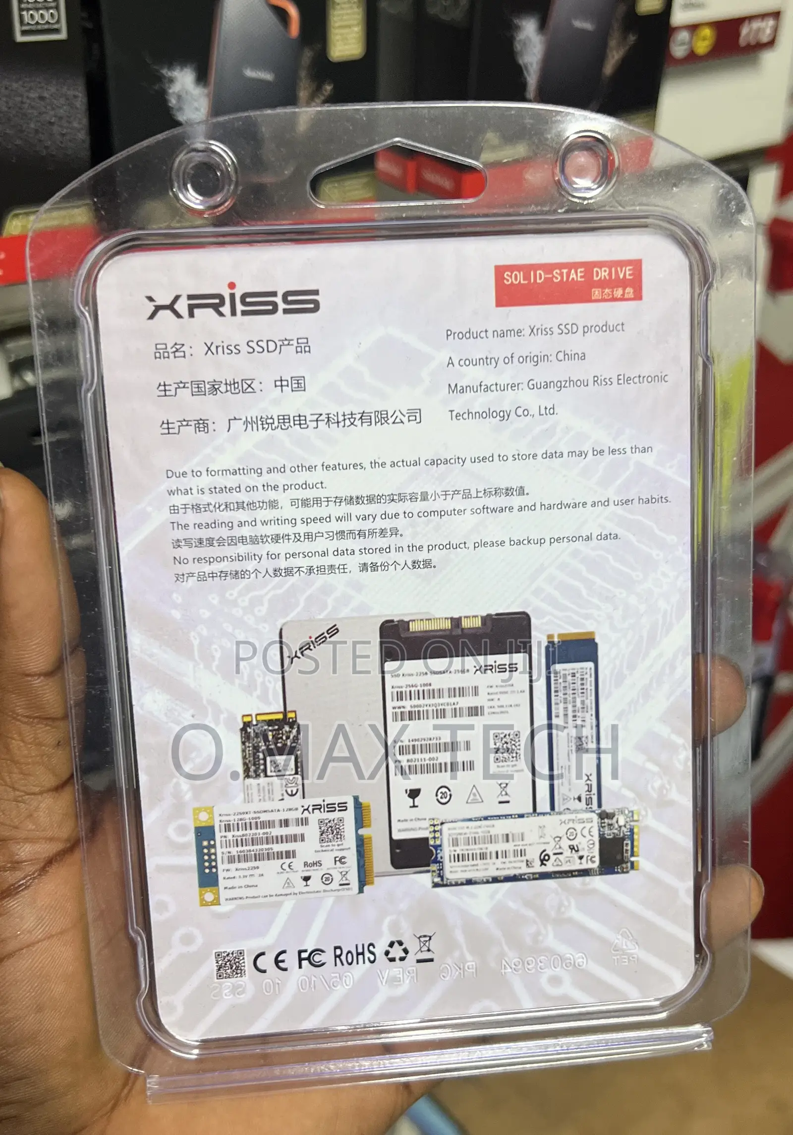 XRISS SATA3 SSD 1TB Internal Solid State Drive