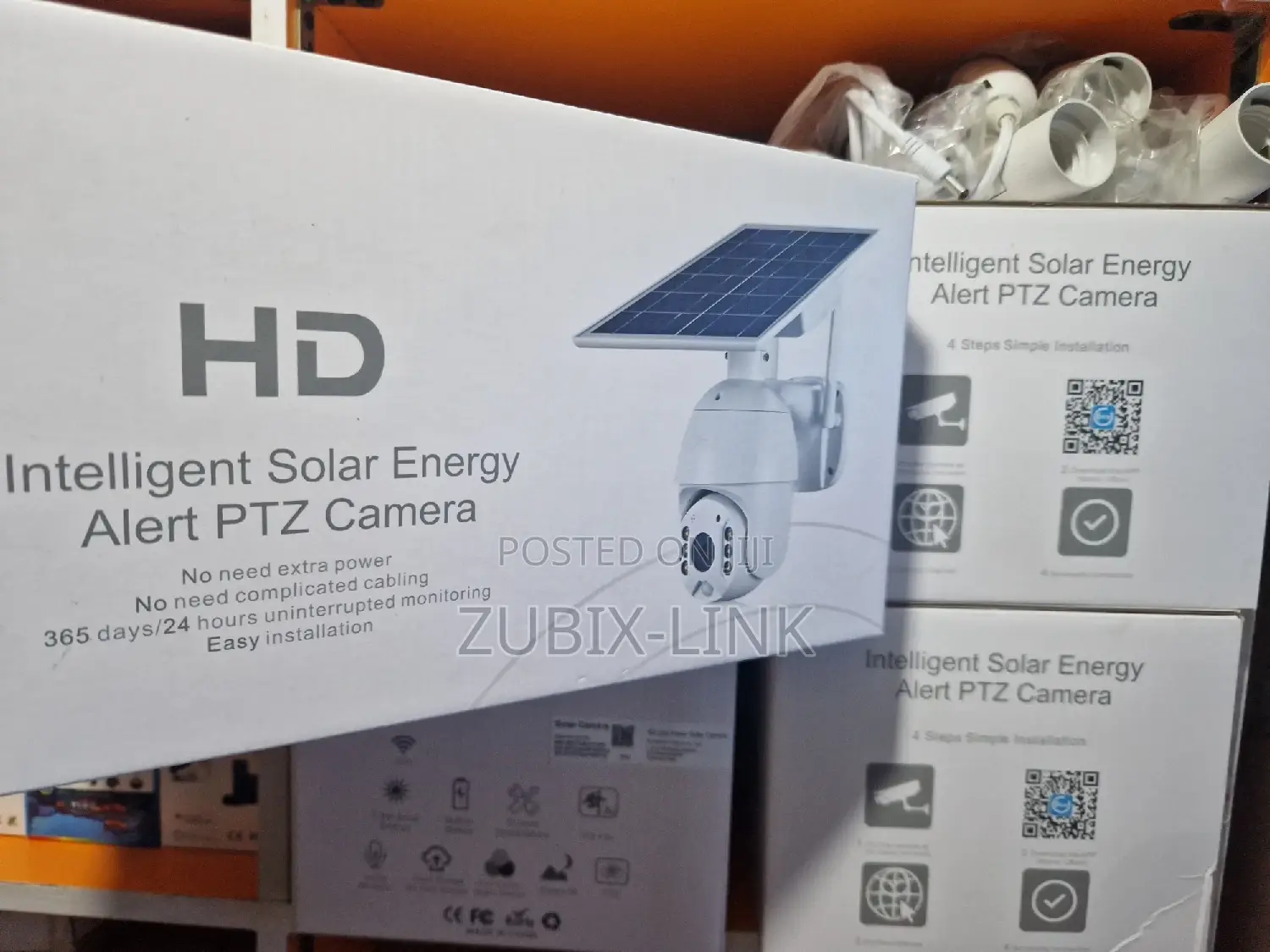 Ubox Solar Powered PTZ 4g Sim/Sd Card 24hrs Camera