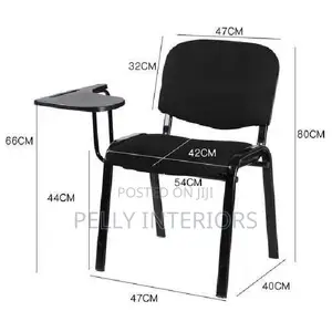 Student Office Chair With Writing Pad