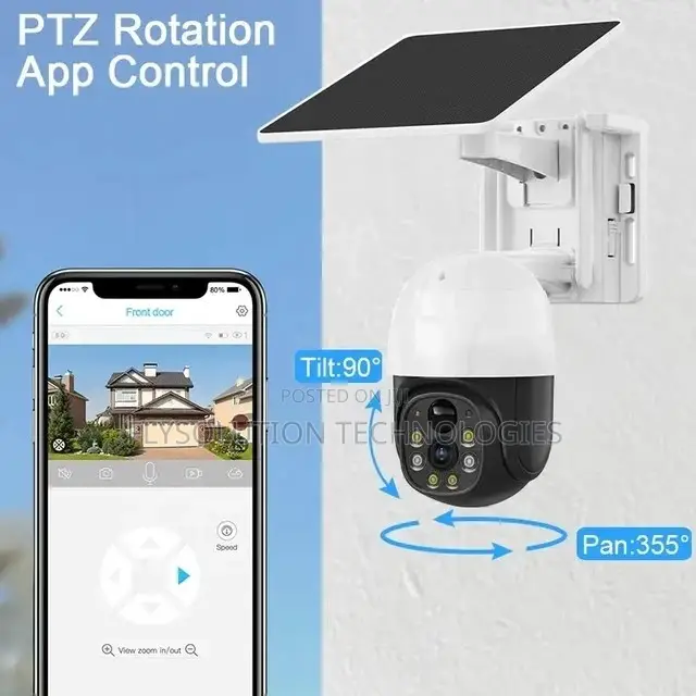 V380 Pro 4G Solar Powered Outdoor Waterproof Camera