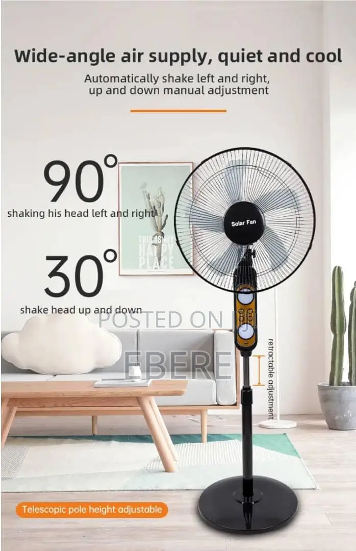 Solar Rechargeable Fan