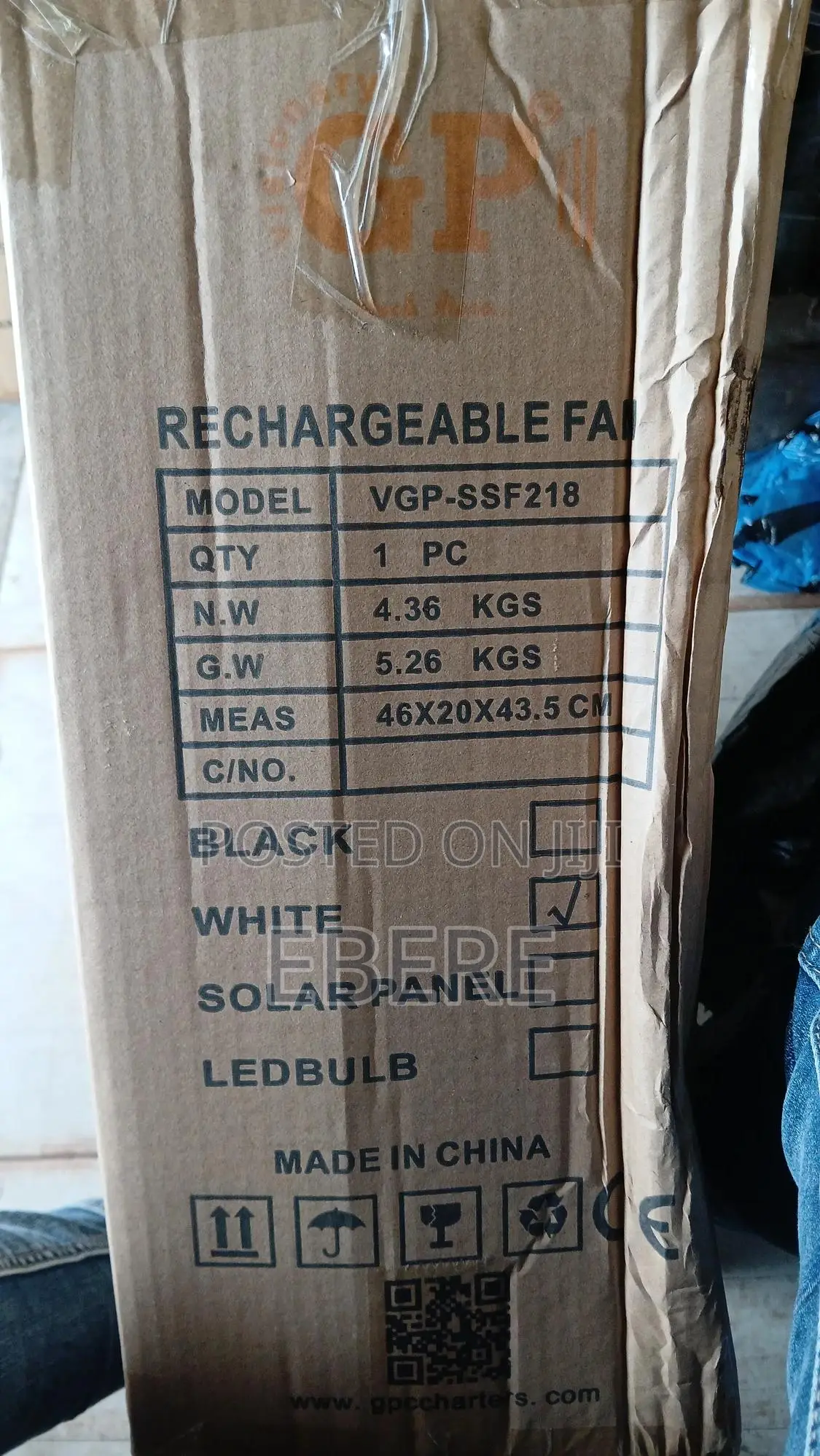 Solar Rechargeable Fan