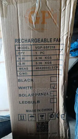 Solar Rechargeable Fan