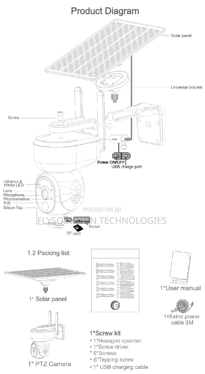4G Ubox Mini Solar Powered Surveillance Camera