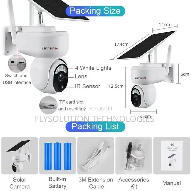 4G Ubox Mini Solar Powered Surveillance Camera