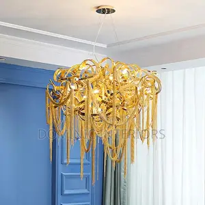 Led Golden Luster Tassel Lighting
