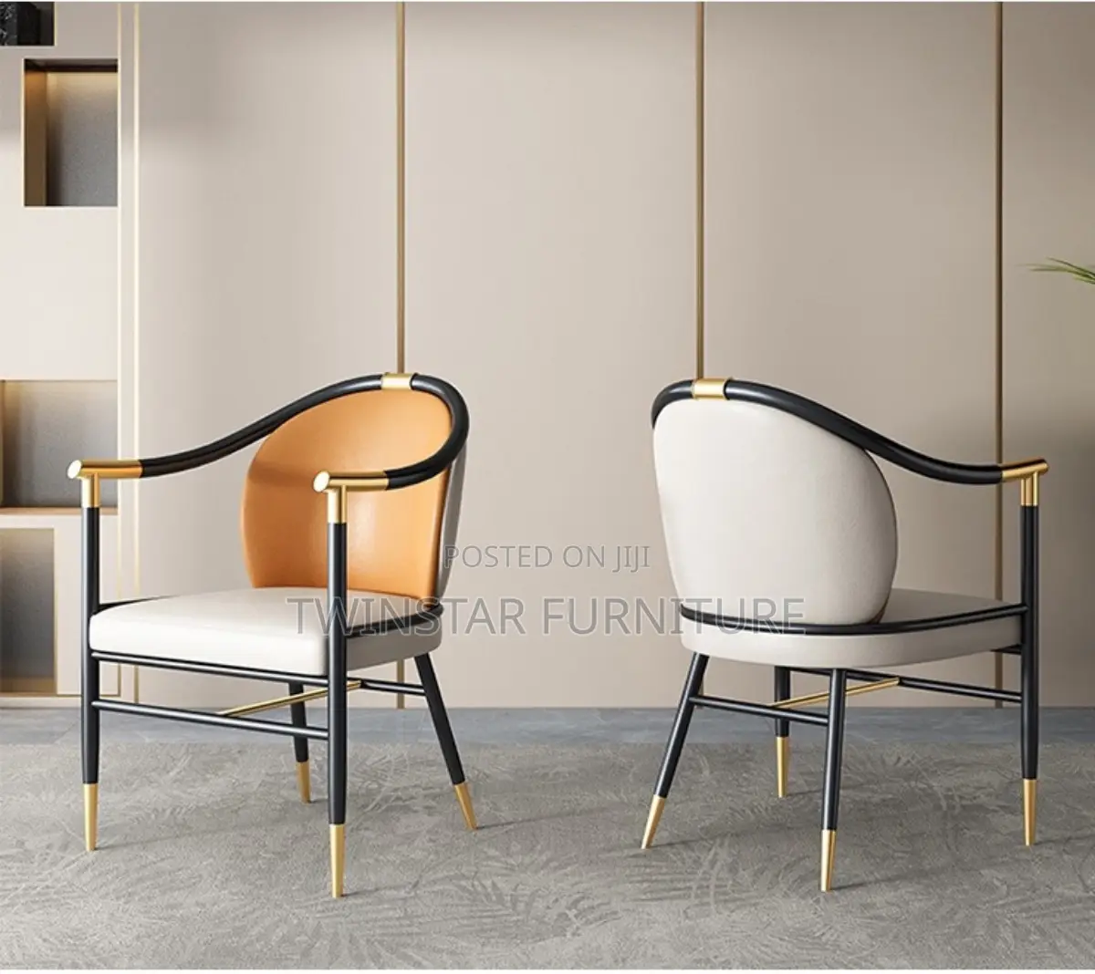 New Modern Luxury Leather Dinning Chairs