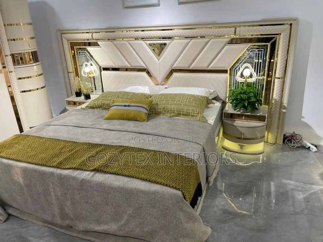 Luxury Bed Frame With LED Lights