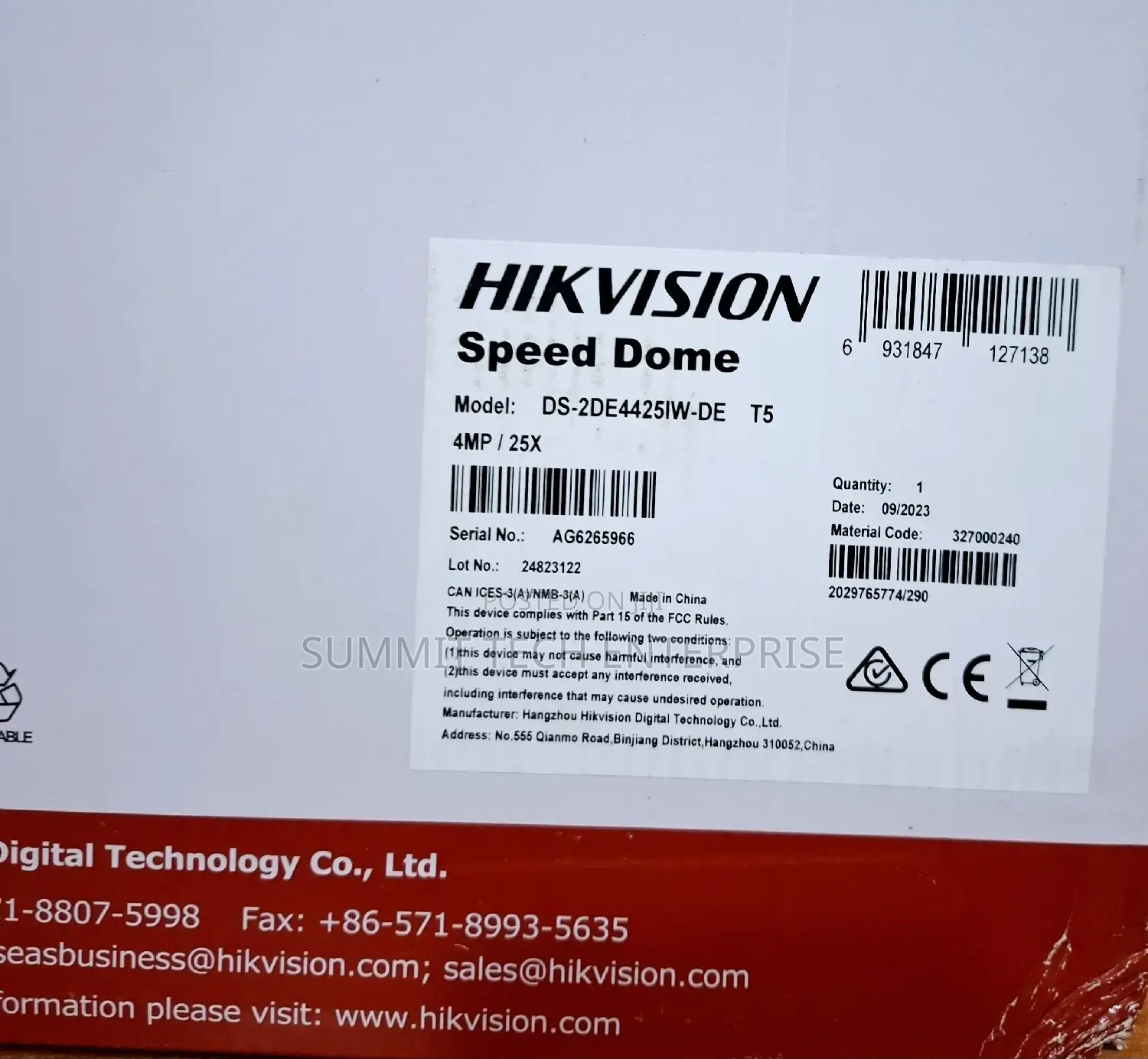 Hikvision 4mp IP PTZ Camera