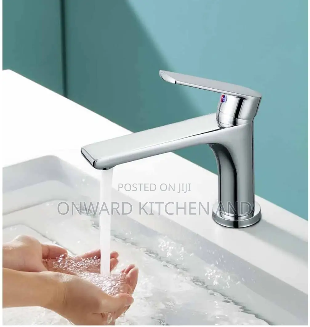 Grey Basin Mixer Tap