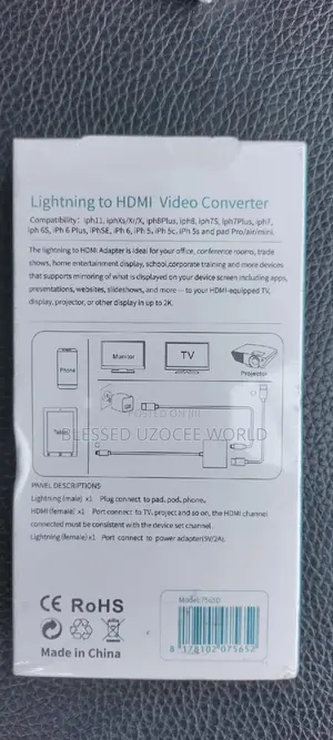 iPhone/Lightning to Hdmi Video Converter,For iPhone,iPad Etc