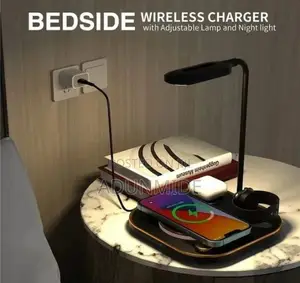 Wireless Charging Station With Lamp