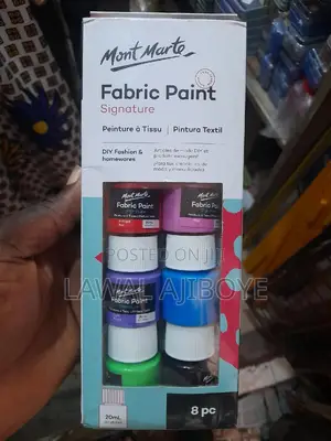 25ml Professional Fabric Colours Paint Non Toxic 6 Colors