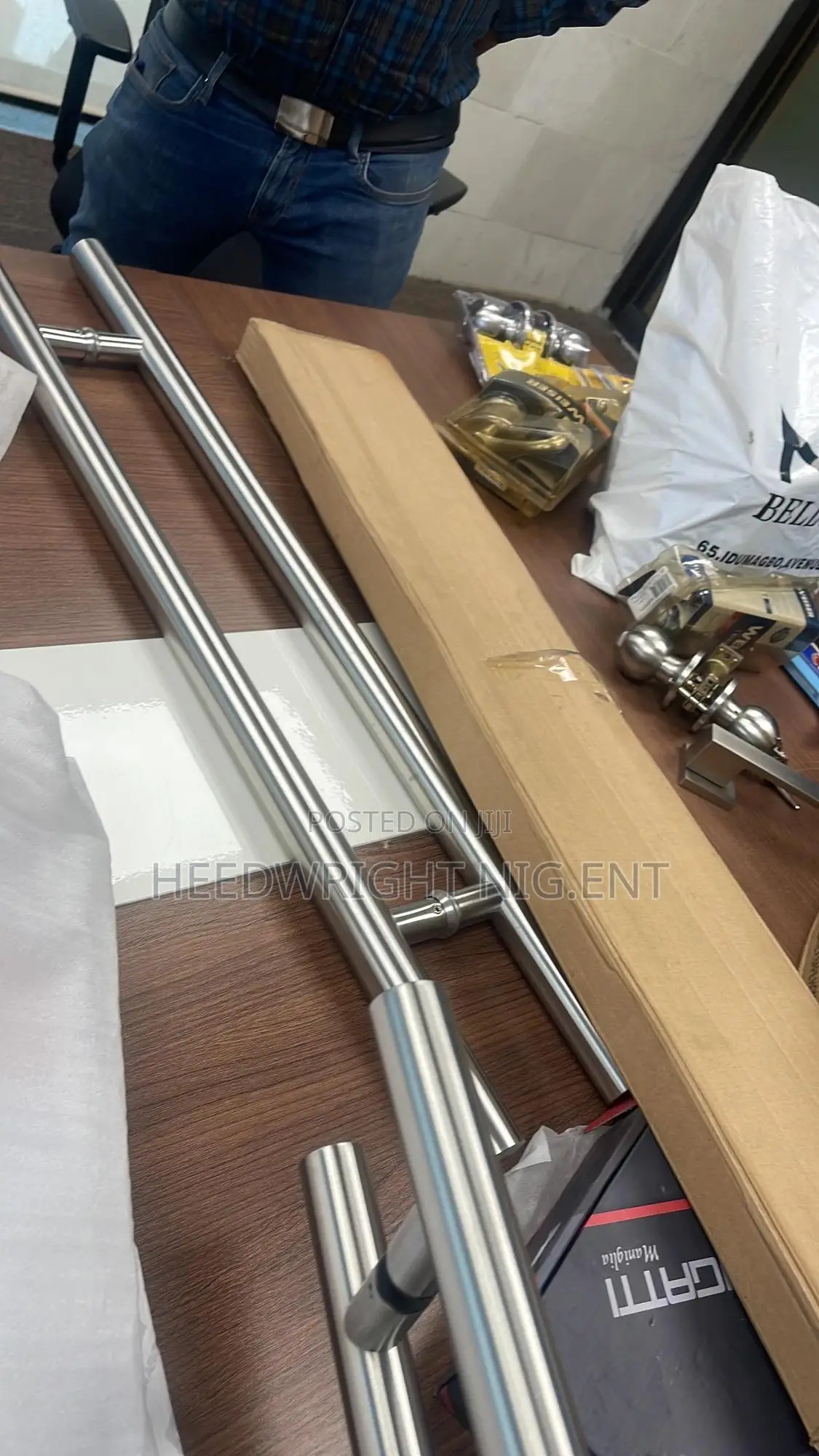 “5”Ft S-Steel Security Entry Door Pull Handle