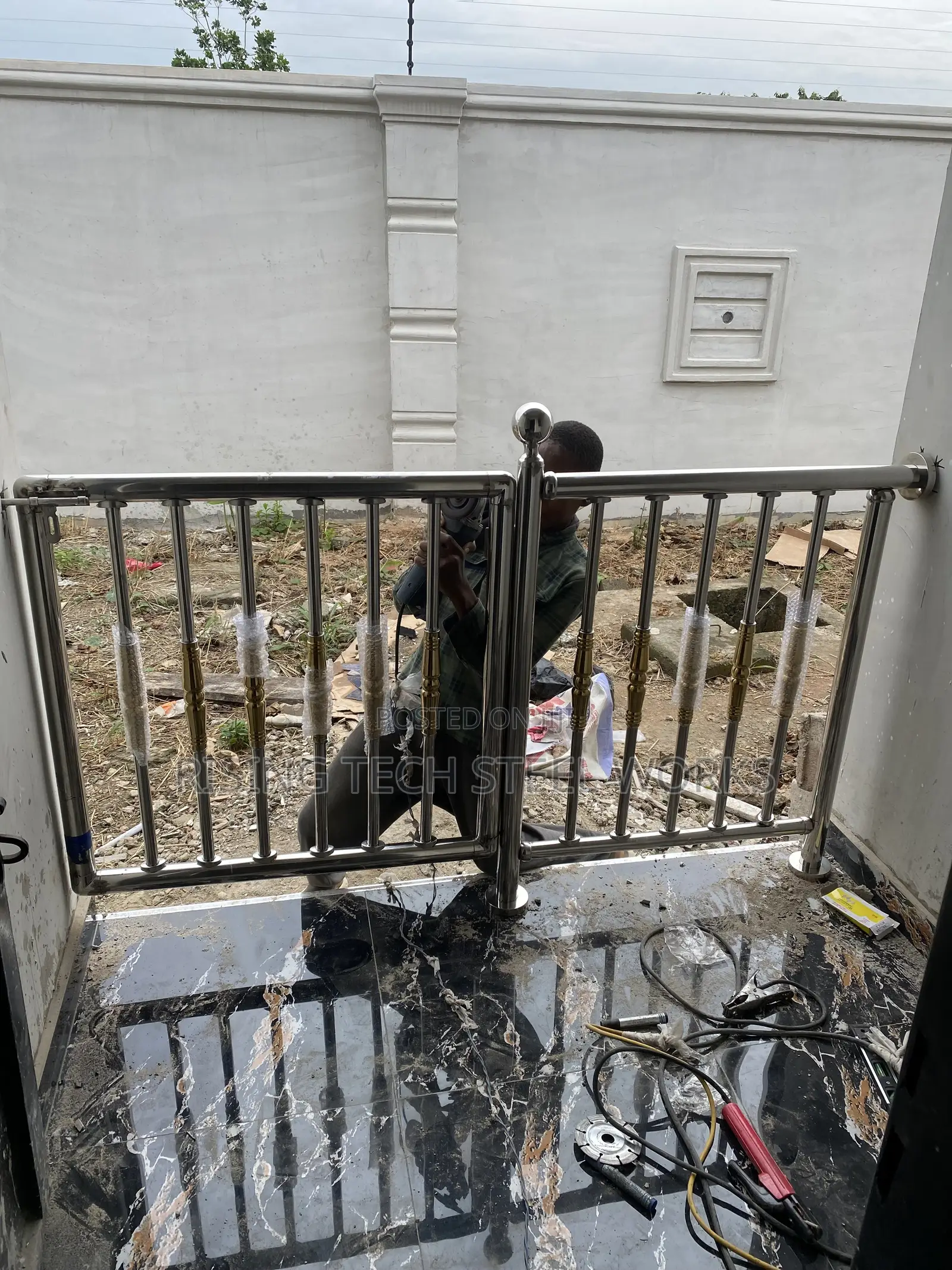 Stainless Steel Handrail Double Rail Design