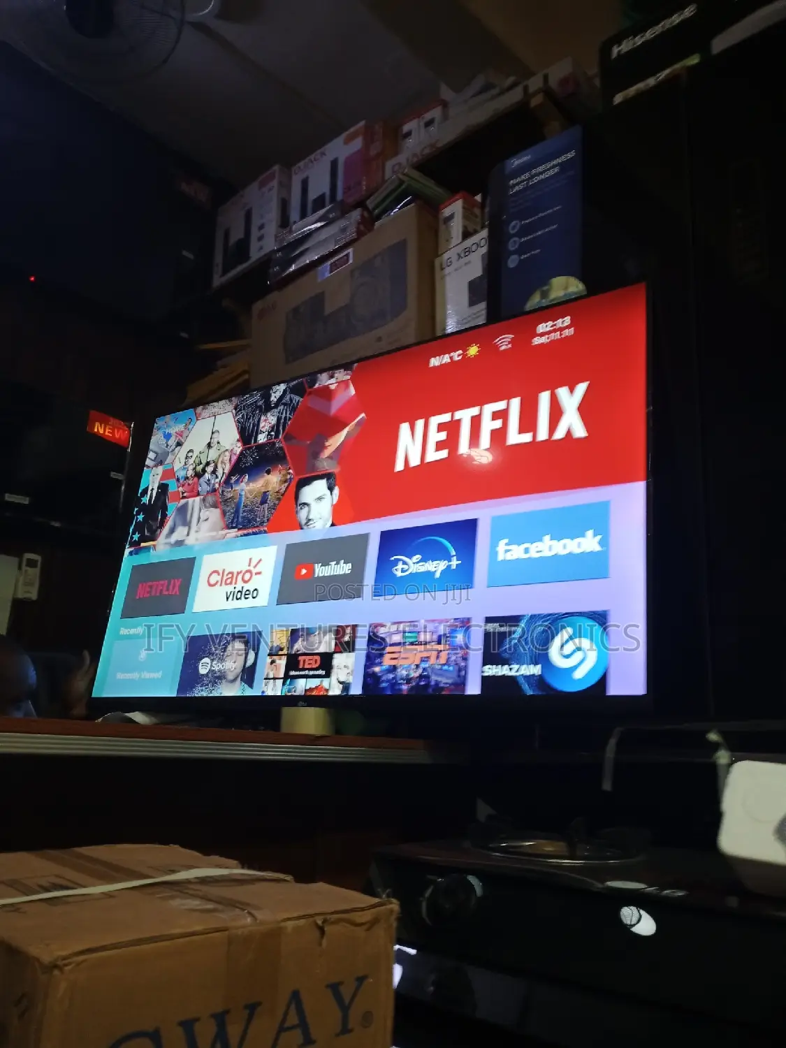 65" LG Smart Frameless Television.