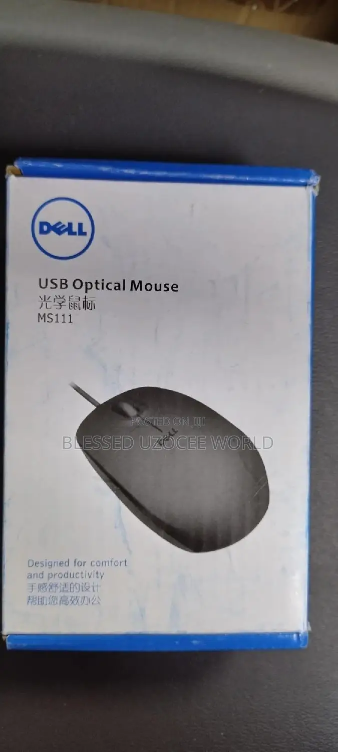 Dell MS111 USB Optical Wire Mouse for USB Devices