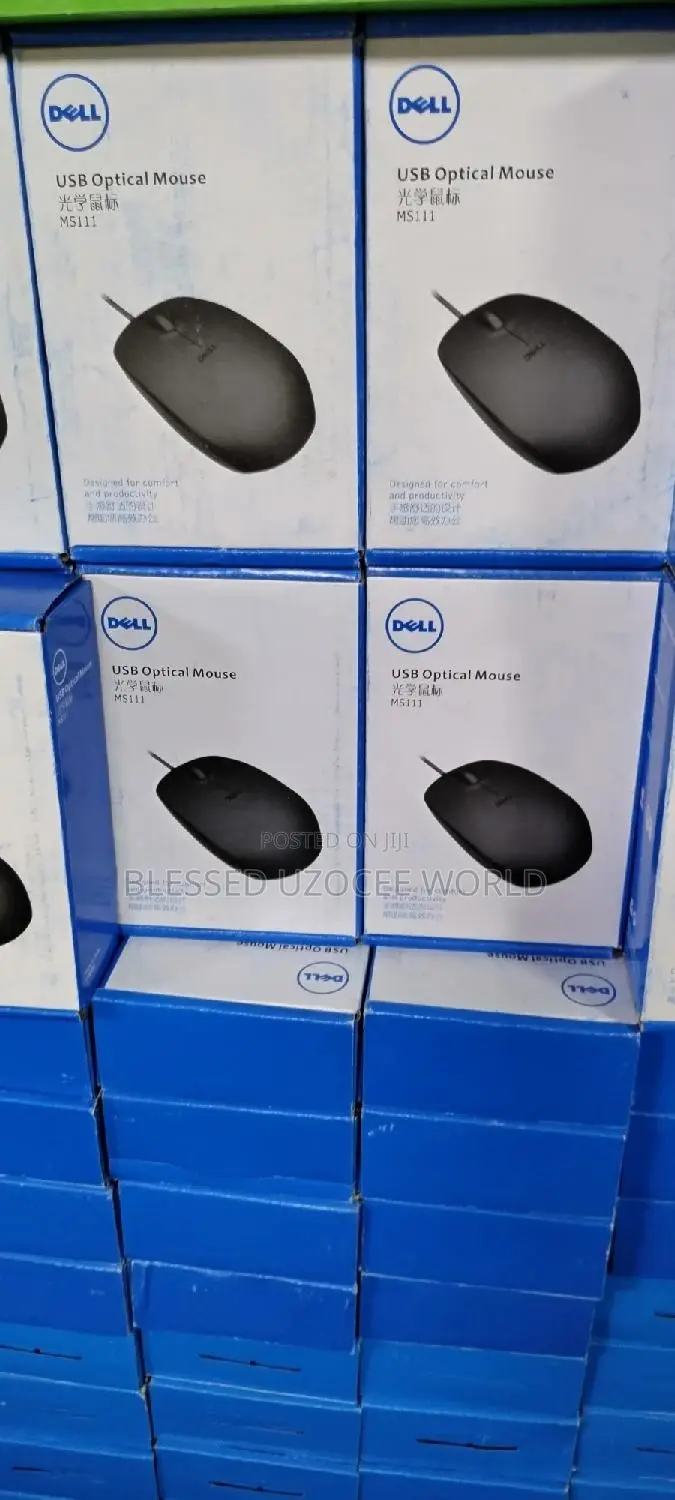 Dell MS111 USB Optical Wire Mouse for USB Devices