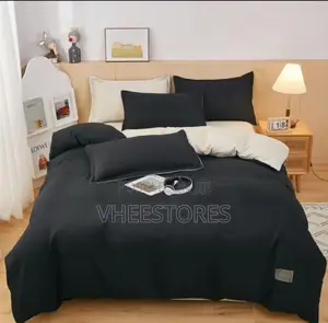 Black Duvet Set, Black Bedspread With Pillowcases