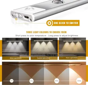 USB LED Night Light Motion Sensor Wireless Ultra Thin LED
