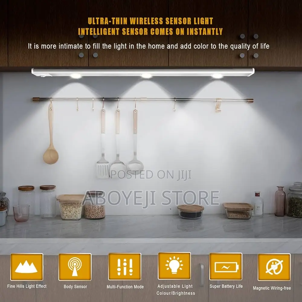 USB LED Night Light Motion Sensor Wireless Ultra Thin LED
