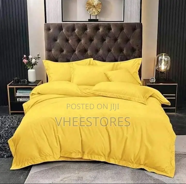 Complete Yellow Duvet Set With Bedsheet