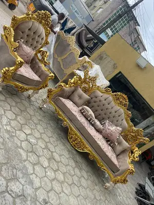8seater High Classic Turkish Royal Fabric Sofa Chair