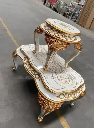 Set of Royal Center Table With 2side Stool