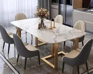 6seater Imported Turkish Marble Dining Table