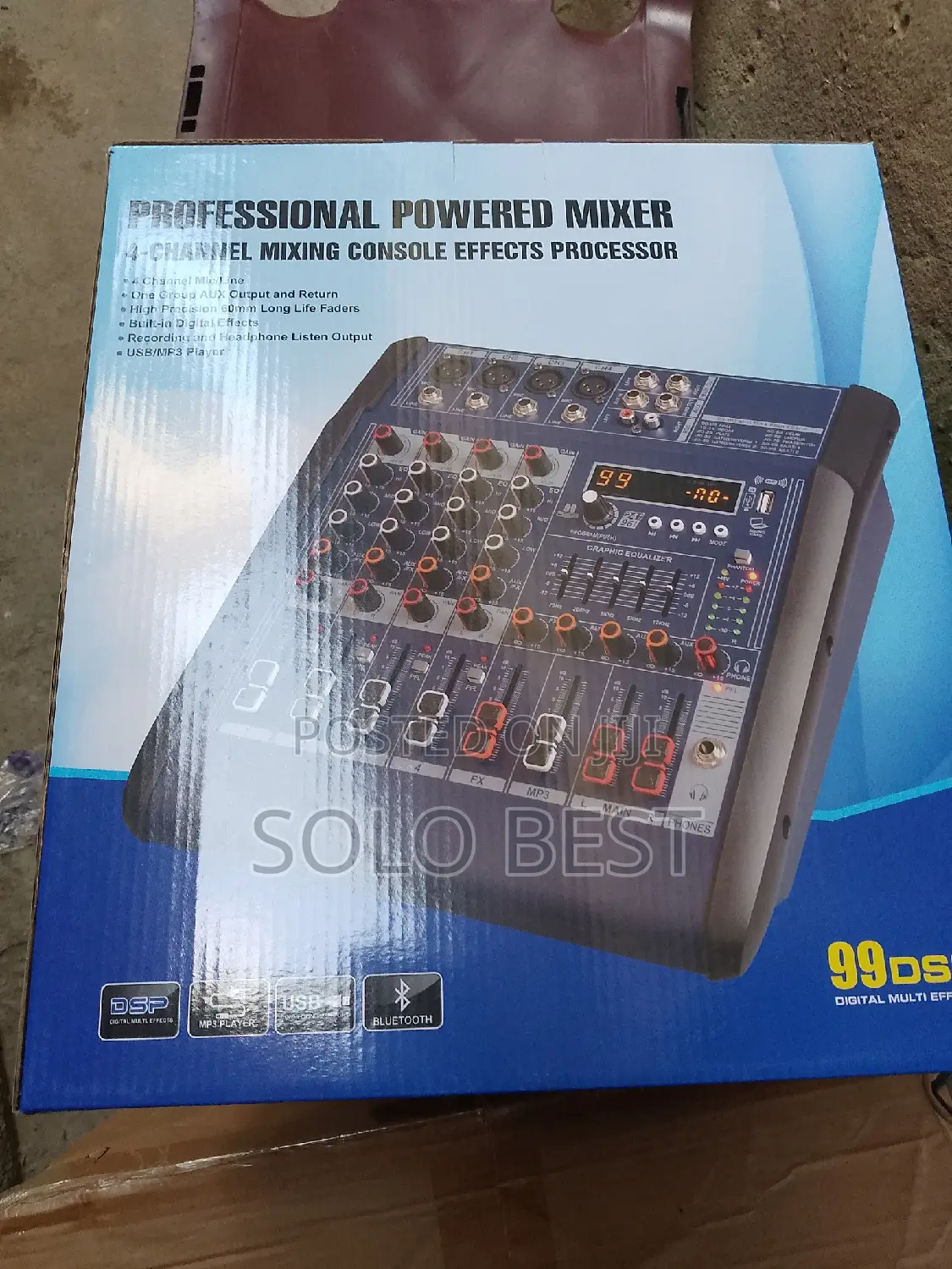 4 Channel Powered Yamaha Mixer With USB